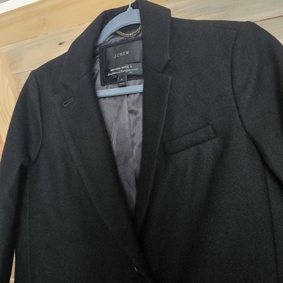 J.Crew topcoat Melton Wool by Manifatara di carnignano Italy Winter Long Coat - Picture 4 of 15